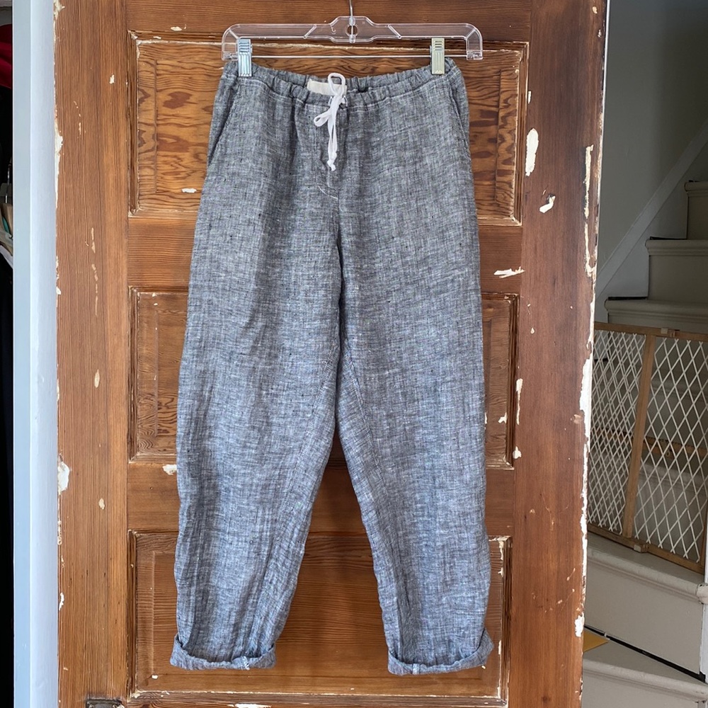 Cp shades linen high waist elastic pants small